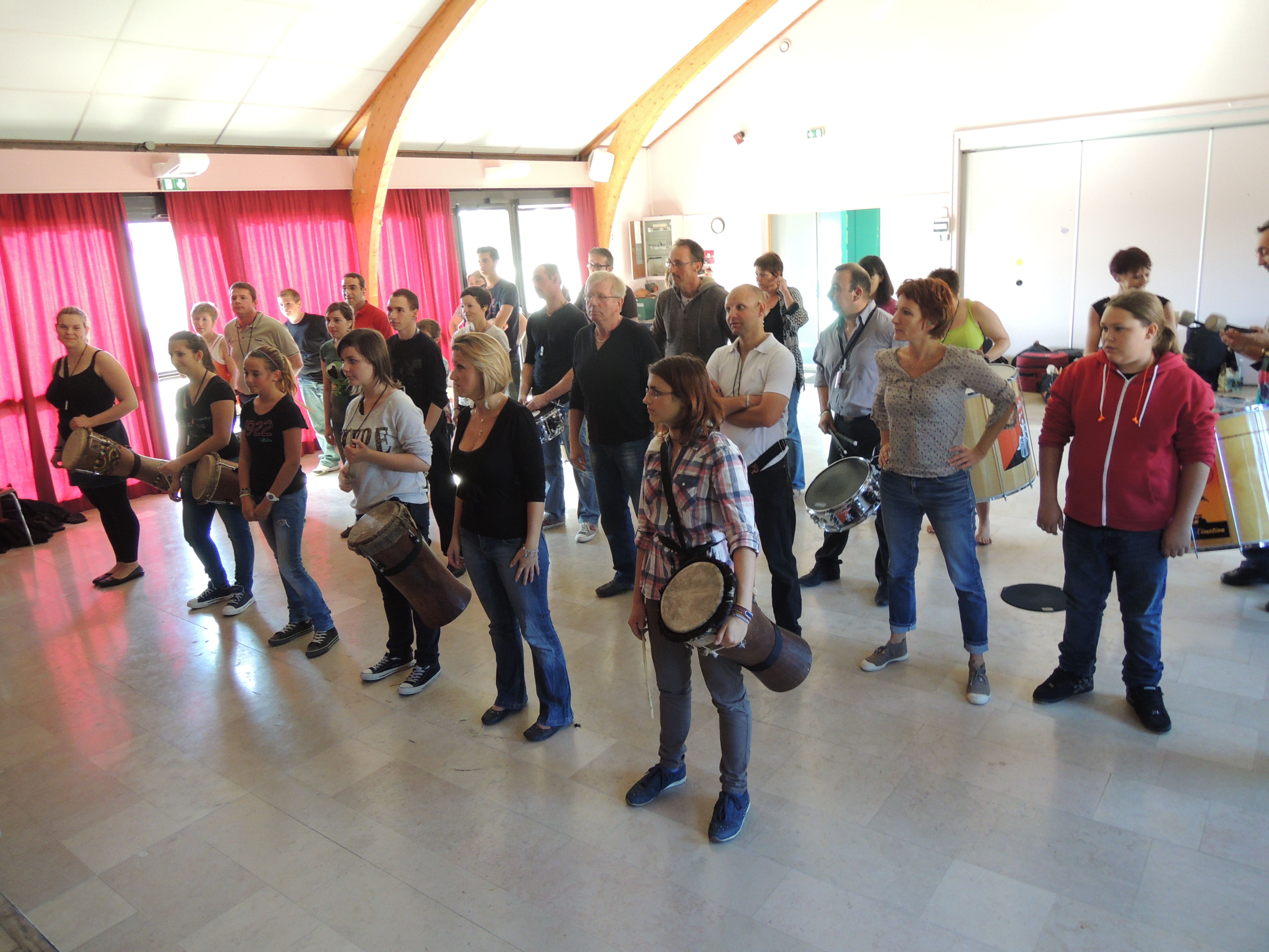 Cours batucada débutants sarre-union